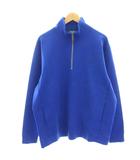 ラコステ LACOSTE × EDIFICE 別注 ハーフジップ スウェット トレーナー タグ付き 長袖 5 青 ブルー SH002J-99 /HN