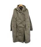 キャピタル kapital かつらぎ起毛 リングコート ロング フード M グレー カーキ K1603LJ027 /☆G