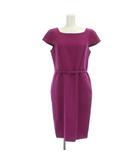 ダーマコレクション dama collection ワンピース ウール 11 ピンク 半袖 ひざ丈 スクエアネック /JP