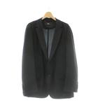 ヒューゴボス HUGO BOSS テーラードジャケット ブレザー DE 52 黒 ブラック 薄手 長袖 /AU