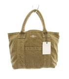 ロンハーマン Ron Herman トートバッグ ハンドバッグ ロゴ刺繍 カーキ /YM
