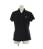 ナイキゴルフ NIKE GOLF ポロシャツ M 黒 ブラック 半袖 ロゴ刺繍 /LP