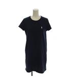 ポロ ラルフローレン POLO RALPH LAUREN Tシャツ カットソー M 紺 ネイビー ラウンドネック 半袖 ロゴ刺繍 /LP