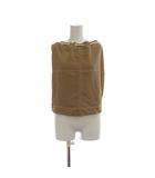 アメリヴィンテージ Ameri VINTAGE 2WAY BIB LAYERED TOP チューブトップ ベアトップ F ベージュ ノースリーブ ドローストリング /JP