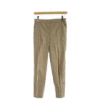 セオリー Theory 20SS パンツ 麻 リネン 0 ベージュ 無地 フルレングス センタープレス /KG