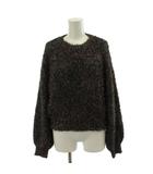 スナイデル SNIDEL 24AW ハートモチーフニットプルオーバー セーター F グレー ハート柄 ラウンドネック 長袖 SWNT244171 /KG