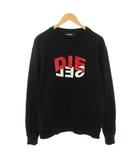 ディーゼル DIESEL スウェット トレーナー クルーネック 長袖 ロゴプリント XL 黒 ブラック A00809 /YT