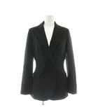 Admiral Crepe 2 DB Rib Blazer ジャケット ブレザー 00 黒 ブラック 無地 ダブルブレスト 長袖 01-2304111 /AU