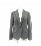 テーラードジャケット 3 グレー 無地 ノッチドラペル 長袖 /AU