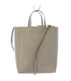 セリーヌ CELINE バーティカルカバ スモール トートバッグ ショルダーバッグ 2WAY グレー /KH ■OH