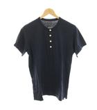 ビズビム VISVIM D.SCOOP HENLEY S/S ヘンリーネックシャツ Tシャツ カットソー 半袖 2 紺 ネイビー 0116105010005 /HN