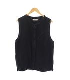 ノンネイティブ nonnative 23SS HIKER VEST COTTON SWEAT OVERDYED オーバーダイスウェットベスト ジャケット ジップアップ 2 黒 NN-V4205 /BM