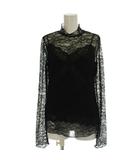 アメリヴィンテージ Ameri VINTAGE タグ付き 23AW アンサンブル キャミソール レースカットソー F 黒 ブラック ハイネック 02320481040 /GP