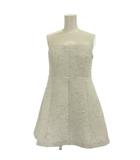アメリヴィンテージ Ameri VINTAGE タグ付き 23SS MEDI 2WAY JACQUARD BARE TOP チューブトップ ベアトップ M 白 ホワイト ジャカード織り 02310490410 /GP