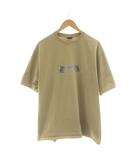 ステューシー STUSSY Tシャツ カットソー L カーキ ロゴプリント 半袖 /RR
