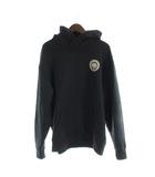 CIRCLE MGM HOODIE ジャケット パーカー 上着 XXL 黒 ブラック 長袖 ロゴワッペン カンガルーポケット RTC-1103 /AP