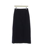 イエナ IENA スカート 38 紺 ネイビー 無地 ロング丈 ラインシルエット /LP