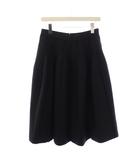 フォクシー FOXEY KOUGLOF フレアスカート ひざ丈 40 黒 43175 /BM