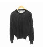 メゾンマルジェラ 14 Maison Margiela 14 ニット セーター ウール 長袖 エルボーパッチ S 黒 ブラック S50HA0760 /YM
