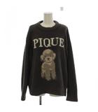 ジェラートピケ gelato pique 22AW ナイトウエア パジャマ F 茶色 ブラウン 長袖 ロゴデザイン 犬柄 /LP