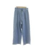 グリーンレーベルリラクシング ユナイテッドアローズ green label relaxing デニム ジーンズ 38 水色 ボタンフライ ワイド クロップド丈 /JP