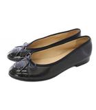 シャネル CHANEL バレリーナ ココマーク パンプス フラットシューズ 36.5C 黒 G02819 /AN