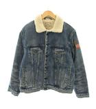 ポロ ラルフローレン POLO RALPH LAUREN ジージャン Gジャン デニムジャケット 中綿ジャケット アウター 裏地ボア アメリカ国旗パッチ M 水色 ライトブルー /YT