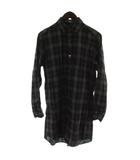 コムデギャルソンオム COMME des GARCONS HOMME シャツ カットソー S グレー 長袖 チェック柄 EF-B030 /GG