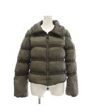 モンクレール MONCLER ブラッシュ BOURRACHE ダウンジャケット スタッズ ジップアップ アウター 0 グレー 53222 /YM