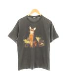 アンダーカバー UNDERCOVER JUN TAKAHASHI 猫スカルプリント Tシャツ カットソー 半袖 1 チャコールグレー UA2B8801 /YM