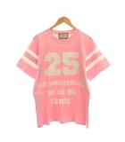 グッチ GUCCI Tシャツ カットソー オーバーサイズ プリント 半袖 XXS ピンク 660744 /YM