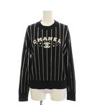 シャネル CHANEL 23SS ココマーク ニット セーター 長袖 36 黒 P74734K10713 /KH