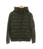 モンクレール MONCLER MAGLIA CARDIGAN ダウンジャケット 袖切替 ジップアップ アウター S カーキ 80967 /YM