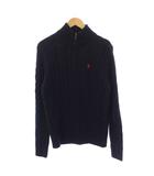 ポロ ラルフローレン POLO RALPH LAUREN ニット セーター 長袖 ハイネック ハーフジップ SP ネイビー /BM