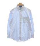 メーカーズシャツ カマクラ MAKER'S SHIRT 鎌倉 タグ付き THOMAS MASON ワイシャツ ドレスシャツ ボタンダウンシャツ 長袖 ストライプ 41-85 水色 ライトブルー PPVH18 /HN