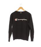 チャンピオン CHAMPION トレーナー M 黒 長袖 ロゴプリント クルーネック /JP
