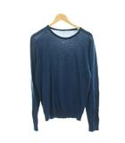 ジョンスメドレー JOHN SMEDLEY ニット カットソー 薄手 長袖 青 ブルー /HN
