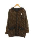 フェンディ FENDI ズッカ柄 ジャケット ブルゾン アウター 茶色 ブラウン フード付き 長袖 /YM