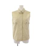 シャネル CHANEL シャツ ブラウス ノースリーブ ココマーク 38 アイボリー PO7638 /BM