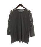 パパス Papas Tシャツ L グレー 七分袖 Vネック /GG