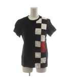 トリココムデギャルソン tricot COMME des GARCONS AD2004 Tシャツ カットソー 半袖 チェック柄 黒 ブラック 白 ホワイト 赤 レッド TO-T018 /AN79