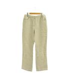 マックスマーラ MAX MARA パンツ 麻 38 ベージュ 無地 ステッチデザイン /JP