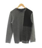 ブラックレーベルクレストブリッジ BLACK LABEL CRESTBRIDGE ニット セーター ケーブルニット 長袖 M グレー 51P6386304 /☆G