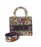 クリスチャンディオール Christian Dior LADY D-LITE TOILE DE JOUY レディ ディ ライト ハンドバッグ ショルダーバッグ 2WAY パープル /KH ■OH