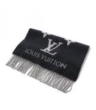 ルイヴィトン LOUIS VUITTON エシャルプ・レイキャビック グラディエント マフラー グレー M76336 /KH ■OH