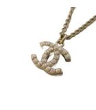 シャネル CHANEL ネックレス ペンダント ココマーク パール シルバー /BM ■OH