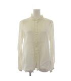 ネストローブ nest Robe シャツ ブラウス 長袖 フリル リネン F 白 /BM