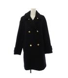 ジャスグリッティー JUSGLITTY 24AW スタンダード Pコート ピーコート ロング ウール ナイロン 2 ブラック 44323580 /BM
