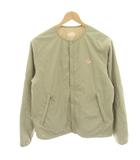 ダントン DANTON 中綿ジャケット ノーカラージャケット ナイロン M カーキ KW32-114-01 /HN