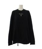 プラダ PRADA スウェット トレーナー 長袖 三角ロゴ S 黒 134627 S211 1YSE /KH